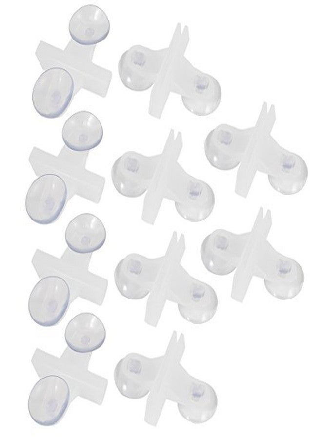 VAYINATO® (Pack of 5) White Divider Clip Breeding Separation Aquarium Glass | Partition Fish Tank Isolation Suction Cup Clip by Petzlifeworld - Image 1